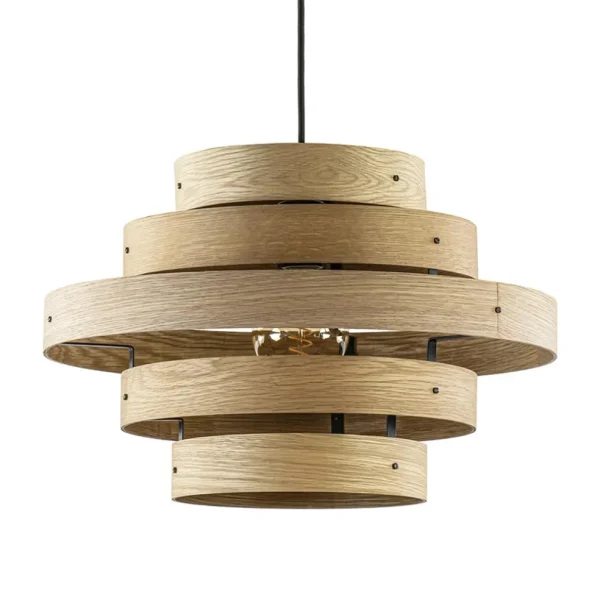 hanglamp_oaknut_hout__rin_0.webp Fashion Straluma Hanglamp Oaknut hout 5 ringen
