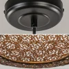 hanglamp_oronero_bol_zwar_2.webp Shop Straluma Hanglamp Oronero bol zwart/goud 60cm
