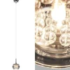 Hot Straluma Hanglamp Pearl klein chroom + smoke glas