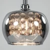 Hot Straluma Hanglamp Pearl klein chroom + smoke glas