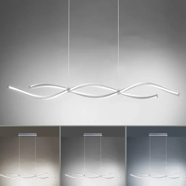 Store Straluma Hanglamp Q-Malina nikkel + afst.bed.cct