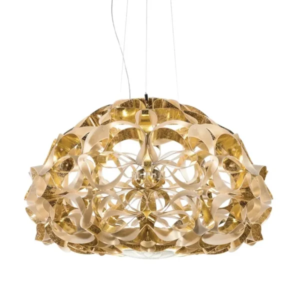 hanglamp_quantica_cm_gold_0.webp Best Sale Straluma Hanglamp Quantica 74cm gold/white