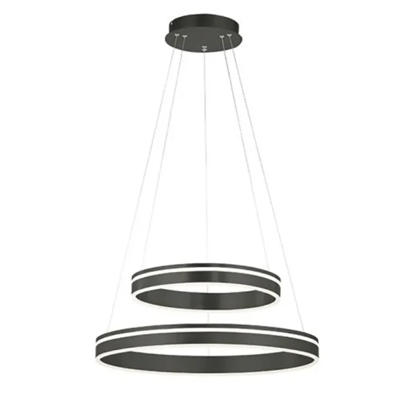 Clearance Straluma Hanglamp Q-Vito dubbel zwart + remote cct