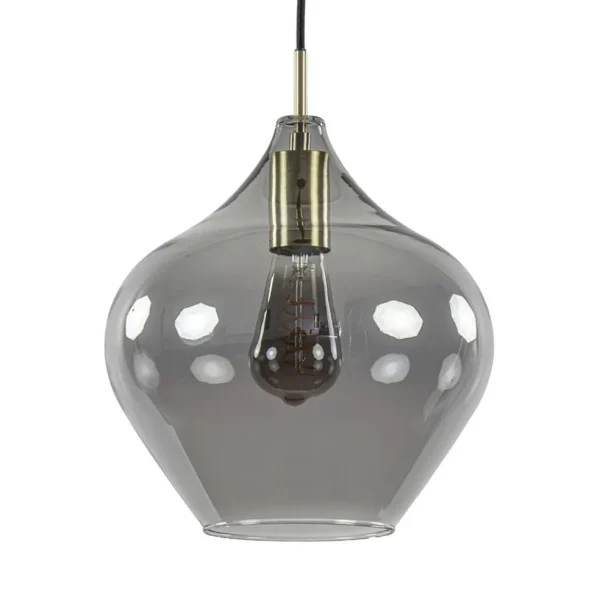 hanglamp_rakel_cm_antiek__0-1.webp Outlet Straluma Hanglamp Rakel 27cm antiek brass+smoke glas