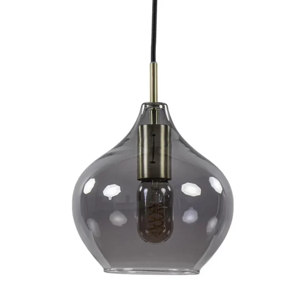 hanglamp_rakel_cm_antiek__0.webp Fashion Straluma Hanglamp Rakel 20cm antiek brass+smoke glas