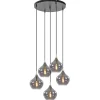 hanglamp_rakel_l_rond_ant_1.webp Cheap Straluma Hanglamp Rakel 5L rond antiek brass + smoke glas