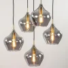 hanglamp_rakel_l_rond_ant_2.webp Cheap Straluma Hanglamp Rakel 5L rond antiek brass + smoke glas