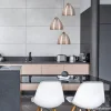 Outlet Straluma Hanglamp rond 3-lichts alu draad/glas