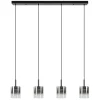 Outlet Straluma Hanglamp Salerno 4L zwart/gradient smoke