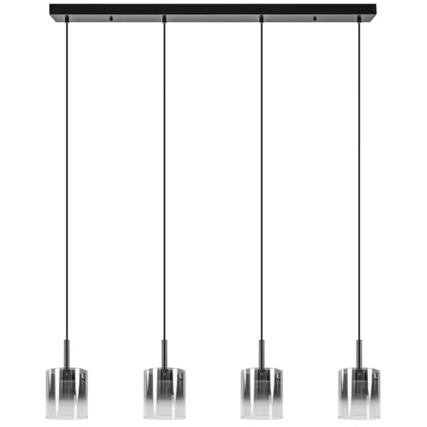 Outlet Straluma Hanglamp Salerno 4L zwart/gradient smoke