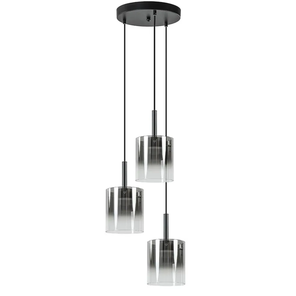 hanglamp_salerno_l_zwartg_0.webp Sale Straluma Hanglamp Salerno 3L zwart/gradient smoke