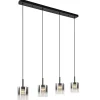 Outlet Straluma Hanglamp Salerno 4L zwart/gradient smoke