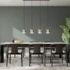 Outlet Straluma Hanglamp Salerno 4L zwart/gradient smoke