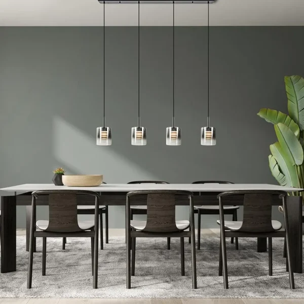Outlet Straluma Hanglamp Salerno 4L zwart/gradient smoke
