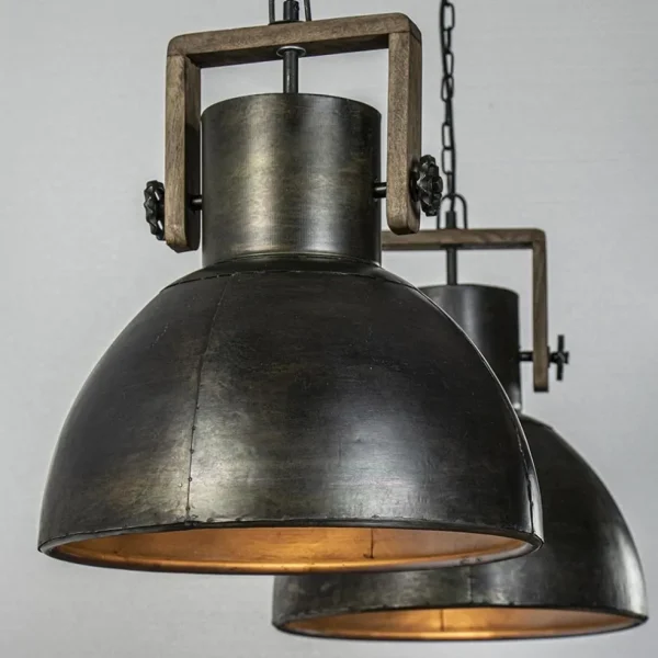 hanglamp_shelly_lichts_br_2.webp Sale Straluma Hanglamp Shelly 2-lichts brons/hout