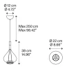 hanglamp_skyfall_klein_br_3.webp Store Straluma Hanglamp Sky-Fall klein brons