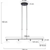 Sale Straluma Hanglamp Sovereign 4l zwart met dimmer