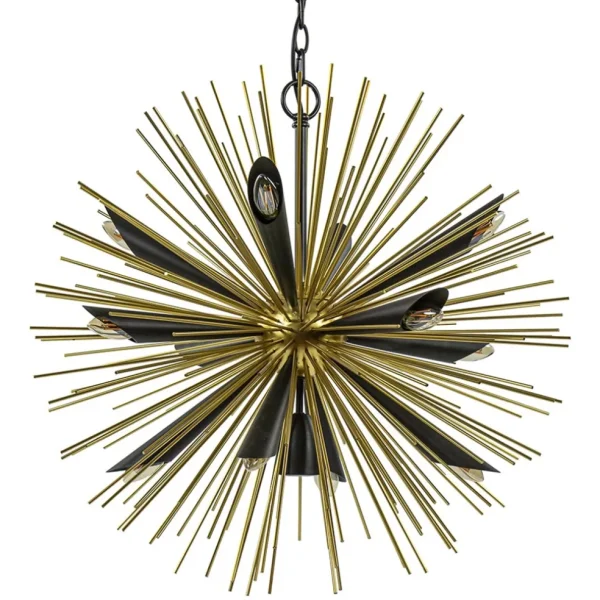 hanglamp_springfield_rond_0.webp Cheap Straluma Hanglamp Springfield rond zwart/goud sprieten