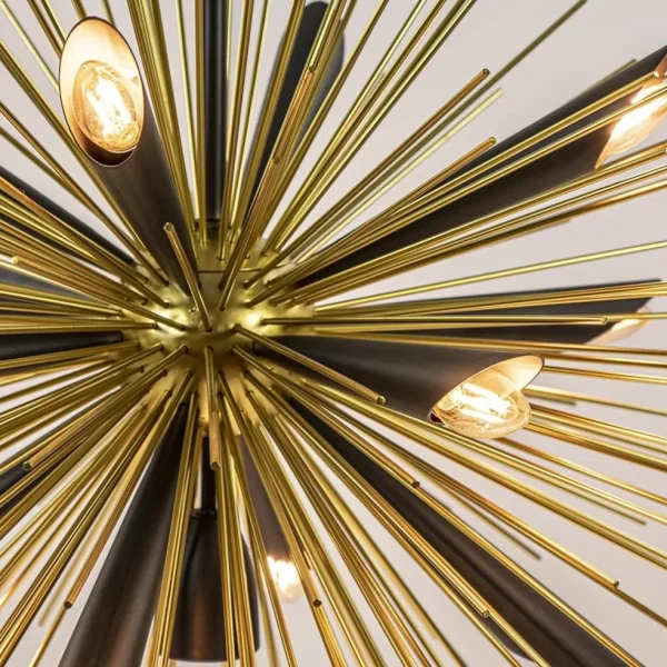 hanglamp_springfield_rond_2.webp Cheap Straluma Hanglamp Springfield rond zwart/goud sprieten
