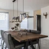 Clearance Straluma Hanglamp Tortona 7l 210 zwartstaal/koper