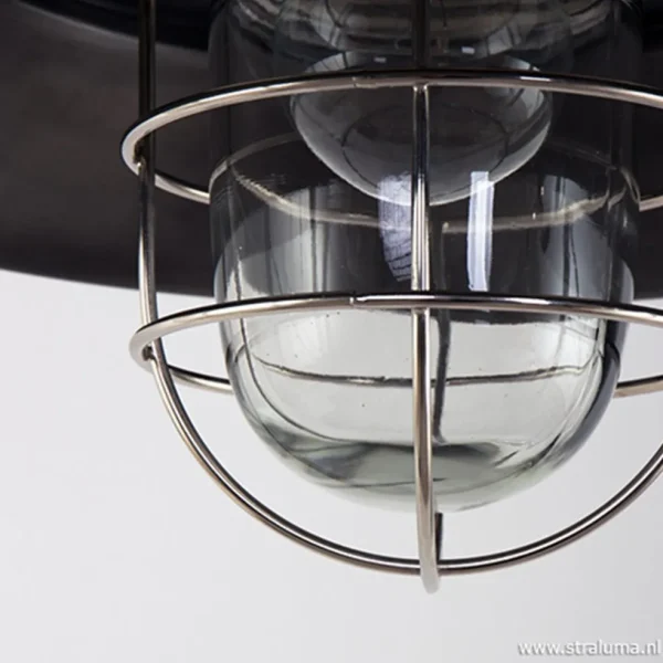 hanglamp_tuk_industrieel__2.webp Best Sale Straluma Hanglamp Tuk industrieel 41cm zwart/staal