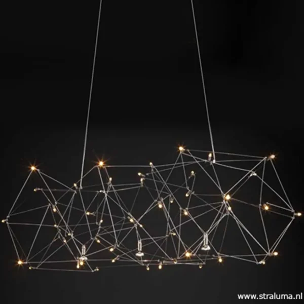 hanglamp_universe_staal_x_1.webp Outlet Straluma Hanglamp Universe staal 125+2x downlight