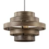 hanglamp_walnut_ringen_ho_0.webp Sale Straluma Hanglamp Walnut 6-ringen hout/zwart