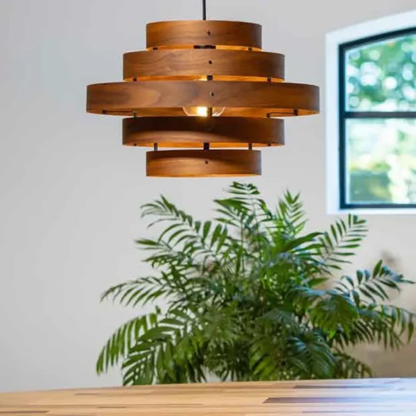 hanglamp_walnut_ringen_ho_4.webp Sale Straluma Hanglamp Walnut 6-ringen hout/zwart