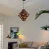 Online Straluma Hanglamp Walnut  zwart / walnoot hout