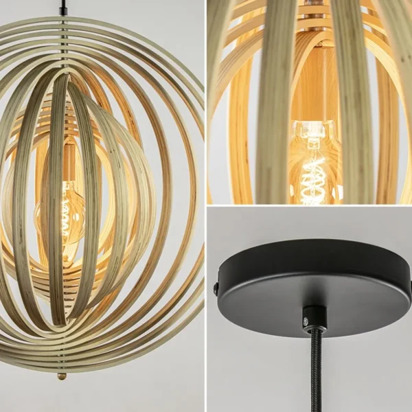 Flash Sale Straluma Hanglamp Woody 59 hout naturel