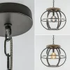 Outlet Straluma Hanglamp zwart industrieel open frame
