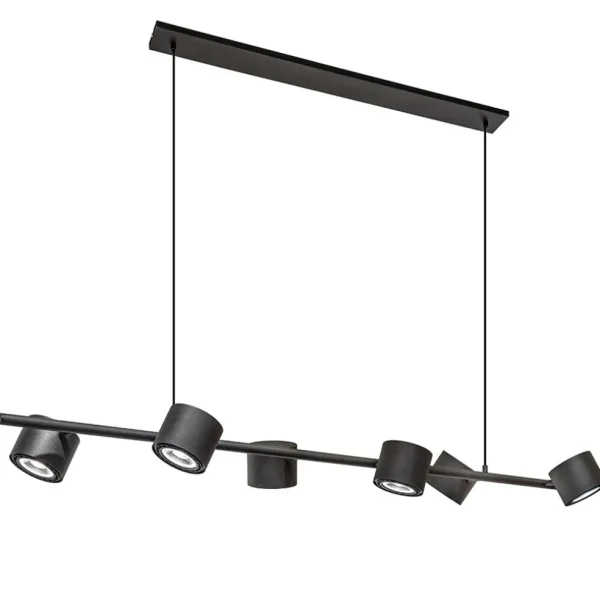 hanglamp_zwart_l_spot_inc_1.webp Best Straluma Hanglamp zwart 6L spot incl. gu10-111