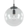 hanglamp_zwart_met_helder_0.webp Best Sale Straluma Hanglamp zwart met helder glazen bol 30 cm