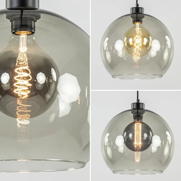hanglamp_zwart_met_smoke__3-2.webp Cheap Straluma Hanglamp zwart met smoke glas 30cm