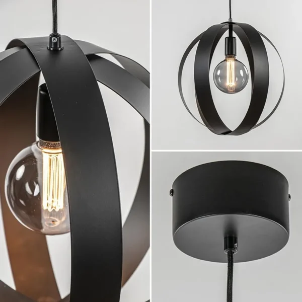 hanglamp_zwart_metalen_ri_2.webp Cheap Straluma Hanglamp zwart metalen ringen 40 cm