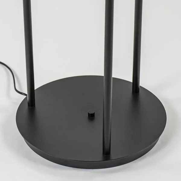 hotel_chique_lichts_vloer_2.webp Fashion Straluma Hotel chique 3-lichts vloerlamp zwart met smoke/titanium glas