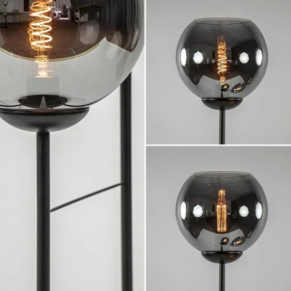 hotel_chique_lichts_vloer_3.webp Fashion Straluma Hotel chique 3-lichts vloerlamp zwart met smoke/titanium glas