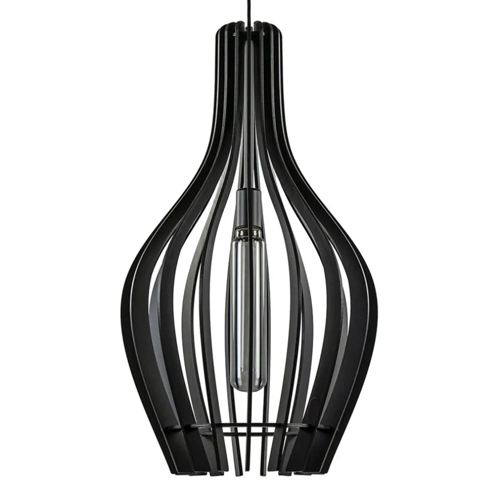 houten_hanglamp_kegel_gro_0.webp Sale Straluma Houten hanglamp kegel groot mat zwart