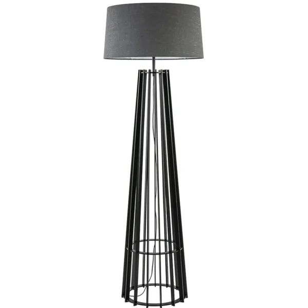 houten_lampvoet_mat_zwart_0.webp Best Straluma Houten lampvoet mat zwart exclusief kap