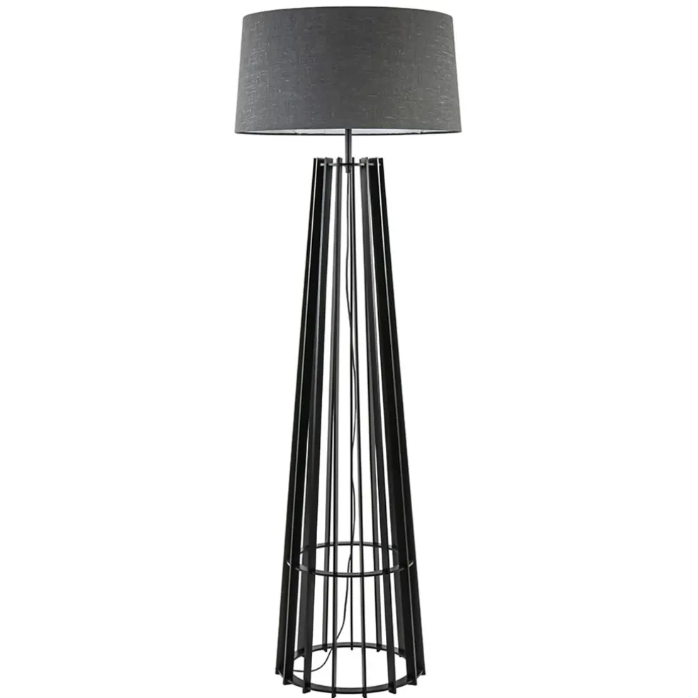 Best Straluma Houten lampvoet mat zwart exclusief kap