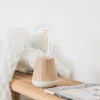 Discount Straluma Houten tafellamp met helder glas oplaadbaar/dimbaar