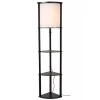 houten_vloerlamp_zwart_me_1.webp Best Straluma Houten vloerlamp zwart met beige kap