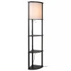 houten_vloerlamp_zwart_me_2.webp Best Straluma Houten vloerlamp zwart met beige kap