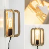 Cheap Straluma Houten wandlamp met zwarte fitting en snoer