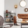Cheap Straluma Houten wandlamp met zwarte fitting en snoer