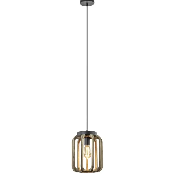 industrieel_landelijke_ha_1-1.webp Clearance Straluma Industrieel landelijke hanglamp mat zwart met ruw hout