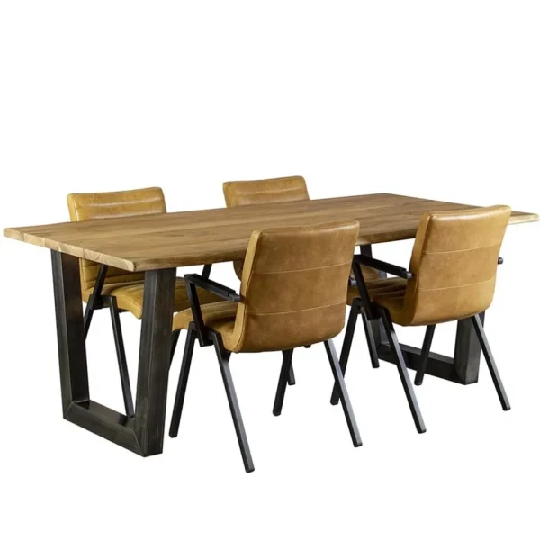 industrile_eetkamerstoel__4.webp Clearance Straluma Industriële eetkamerstoel leer antigo cognac