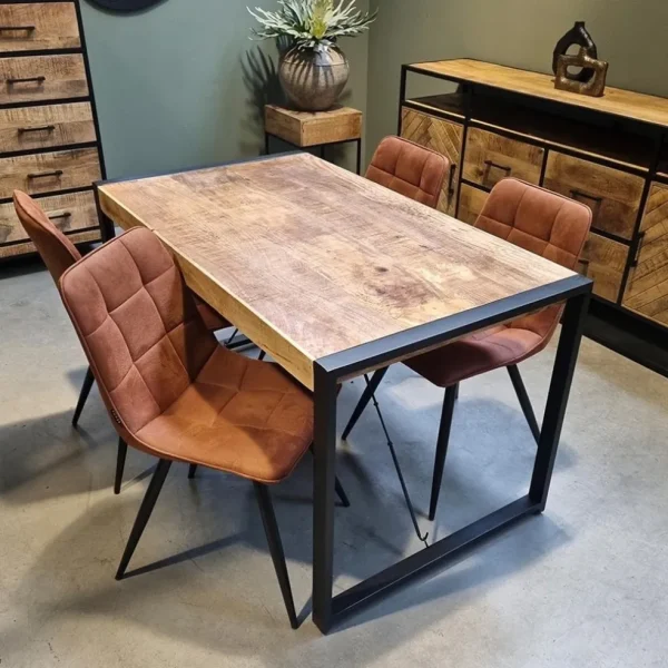 industrile_eettafel_mango_4.webp Fashion Straluma Industriële eettafel mangohout met zwart 160x90 cm