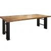industrile_eettafel_recht_0.webp Online Straluma Industriële eettafel rechthoekig blad met metalen poot