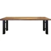 industrile_eettafel_recht_1.webp Online Straluma Industriële eettafel rechthoekig blad met metalen poot